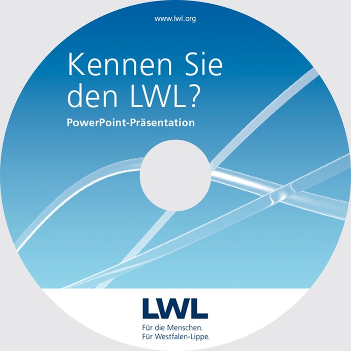 Beispiel-LWL-CD-Etikett mit dem Titel "Kennen Sie den LWL?" (öffnet vergrößerte Bildansicht)