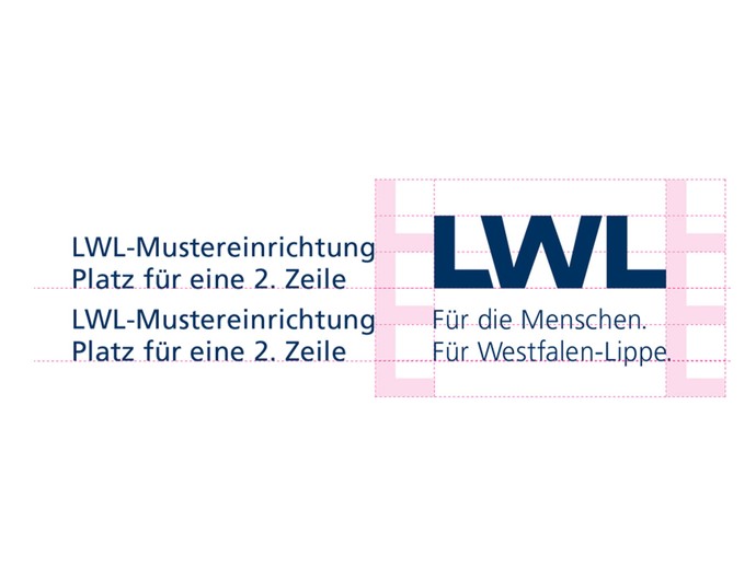 Beispiel für en LWL-Logo mit zwei Abteilungsnamen links neben dem Logo. (öffnet vergrößerte Bildansicht)