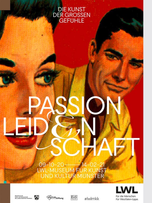 Plakat zur Kunstaustellung "Passion Leidenschaft" (öffnet vergrößerte Bildansicht)