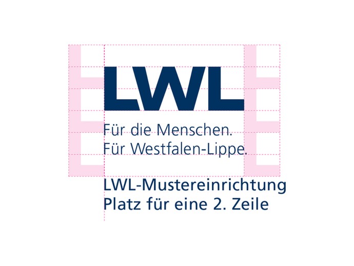 LWL-Logo-Beispiel mit einem Muster-Abteilungsnamen unter dem Logo. (öffnet vergrößerte Bildansicht)