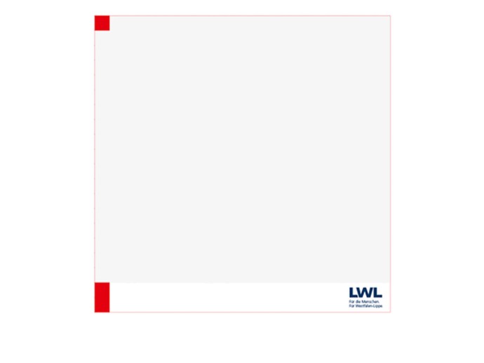 Ansicht eines quadratischen Formats im LWL-Rahmenlayout. (öffnet vergrößerte Bildansicht)