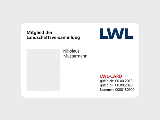 LWL-Card, Vorderseite